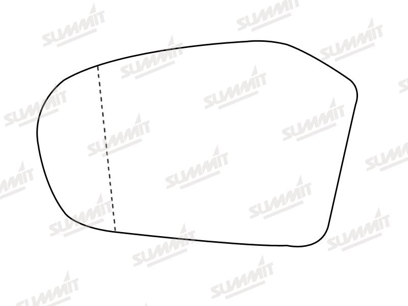 Summit Heated Base Plate With Blind Spot Mirror Glass fits Merc Benz A Class / B Class LHS Summit - Bars 4 Cars