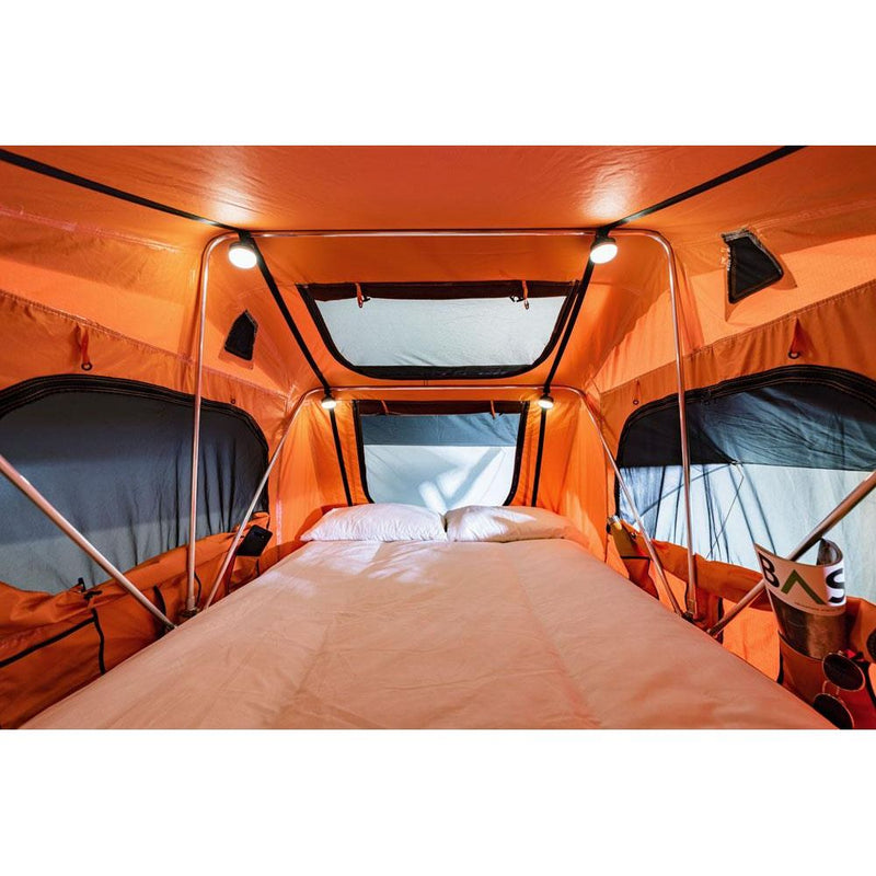 TentBox Lite (Orange Edition) 2-3 Person Roof Tent TENTBOX - Bars 4 Cars