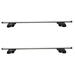 Summit SUP-930B Premium Railing Roof Bar for Cars with Raised Running Rails, Aluminium, Set of 2 Summit - Bars 4 Cars