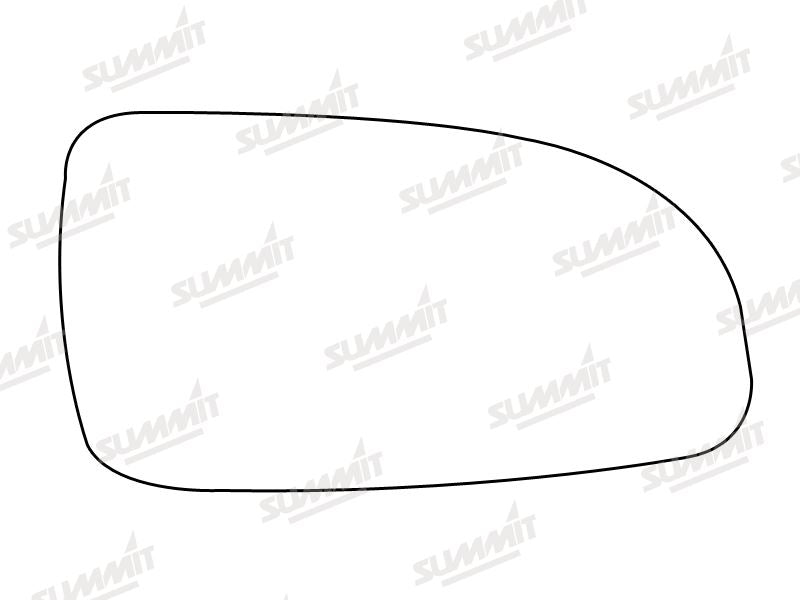 Summit Non-Heated Base Plate With Standard Mirror Glass fits Vauxhall Astra 04 RHS Summit - Bars 4 Cars