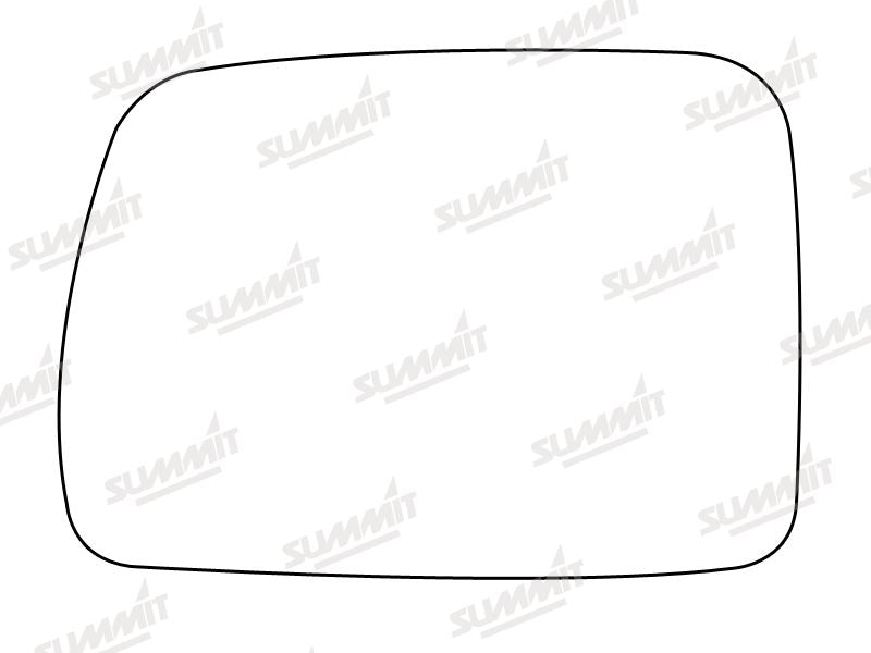 Summit Stick-On Standard Mirror Glass fits BMW X5 00 on LHS Summit - Bars 4 Cars