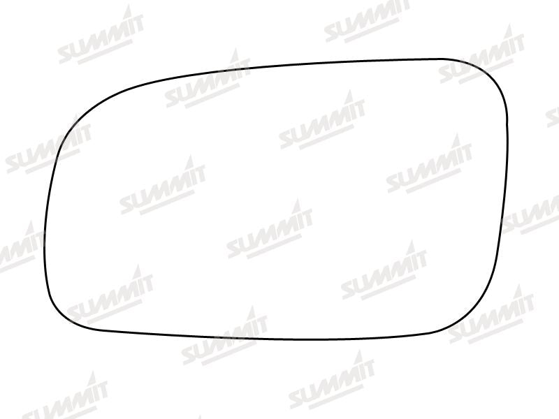 Summit Stick-On Standard Mirror Glass fits VW Lupo 01 to 05 LHS Summit - Bars 4 Cars