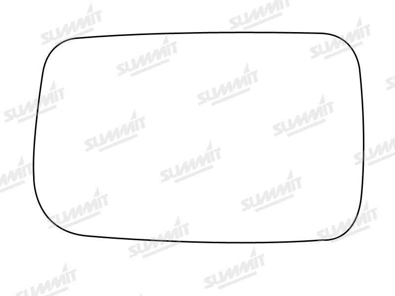 Summit Stick-On Anti Dazzle Mirror Glass fits BMW 3 Series LHS Summit - Bars 4 Cars