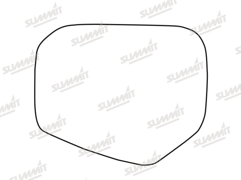 Summit Stick-On Standard Mirror Glass fits Mitsubishi L200 2006 On LHS Summit - Bars 4 Cars