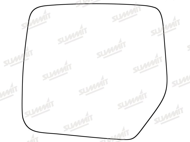 Summit Stick-On Standard Mirror Glass fits Jeep Patriot 08 to 17 LHS Summit - Bars 4 Cars