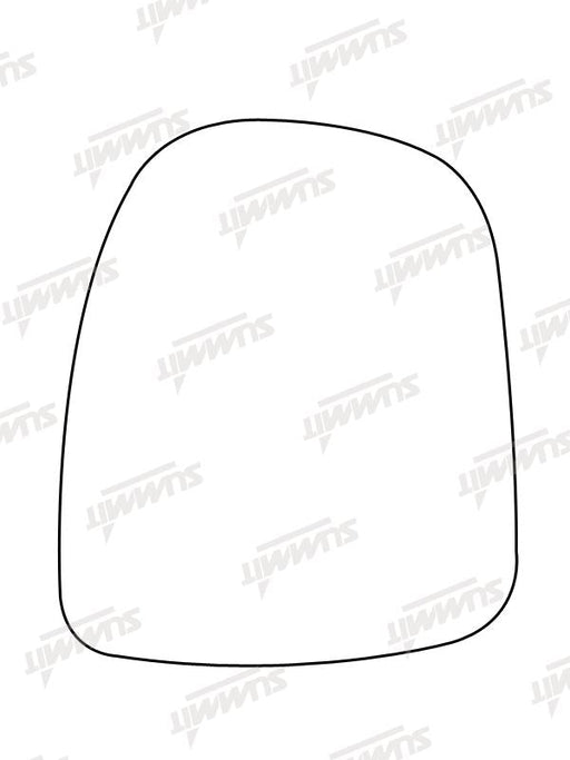 Summit Non-Heated Base Plate With Commercial Mirror Glass fits Vauxhall Vivaro LHS Summit - Bars 4 Cars
