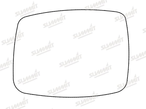 Summit Stick-On Standard Mirror Glass fits Nissan X-Trail 01 on LHS Summit - Bars 4 Cars