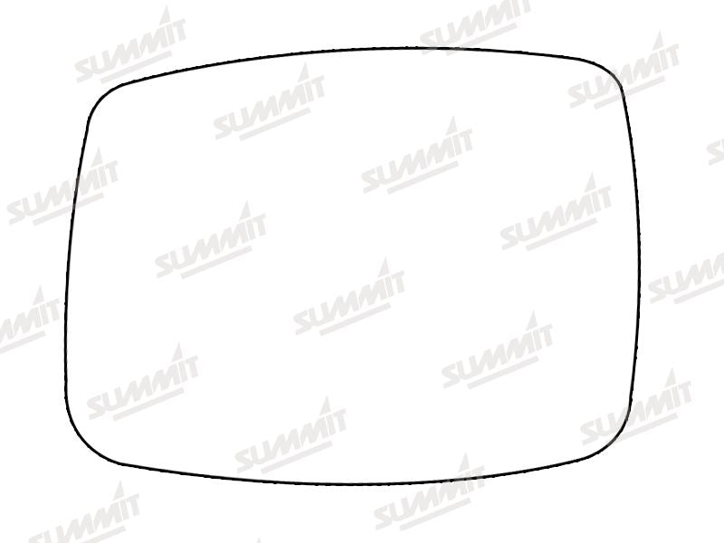 Summit Stick-On Standard Mirror Glass fits Nissan X-Trail 01 on LHS Summit - Bars 4 Cars