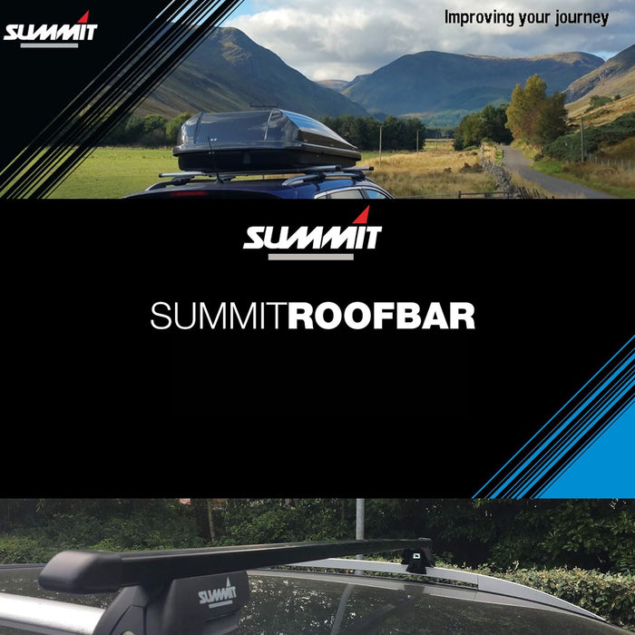 Summit Roof Bars fits BMW 3 Series Touring E46 1999-2005 Estate 5D w Railing Summit - Bars 4 Cars