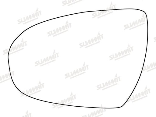 Summit Stick-On Standard Mirror Glass fits Hyundai Tucson 15 on LHS Summit - Bars 4 Cars