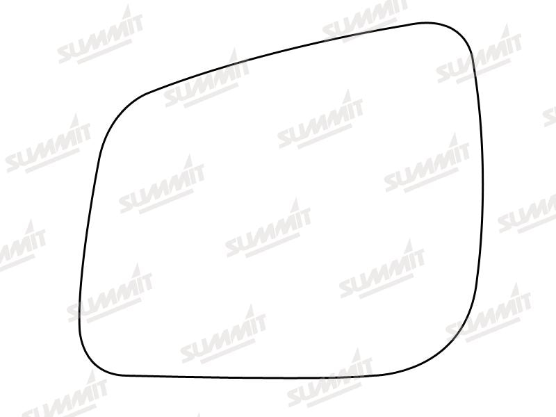 Summit Stick-On Aspheric Mirror Glass fits Mercedes A B Class 09 on LHS Summit - Bars 4 Cars