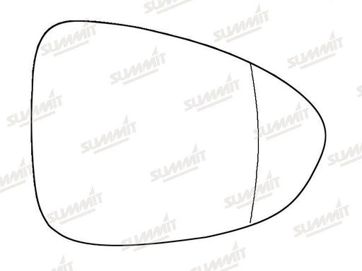 Summit Stick-On Aspheric Mirror Glass fits Vauxhall Zafira Tourer RHS Summit - Bars 4 Cars