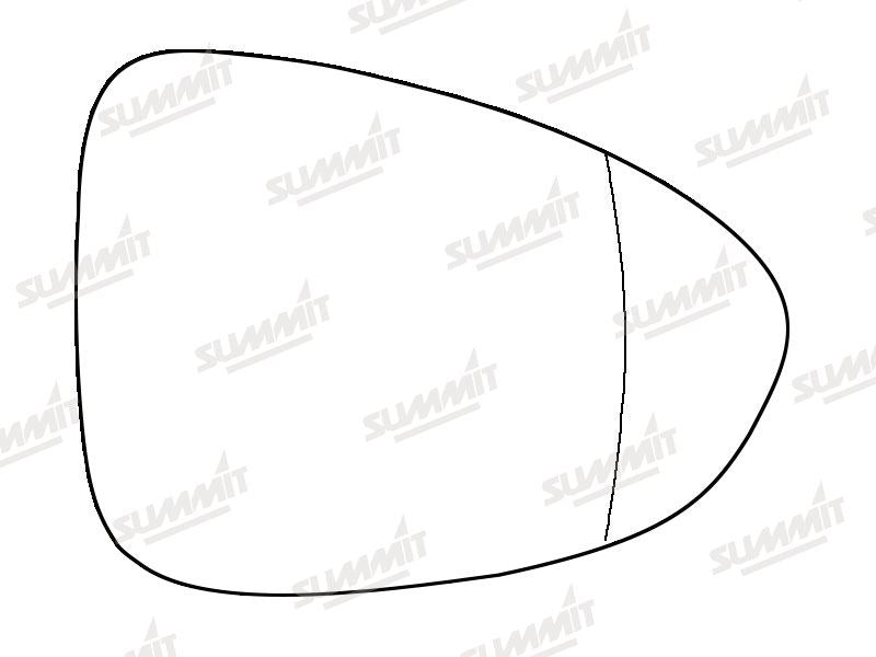 Summit Stick-On Aspheric Mirror Glass fits Vauxhall Zafira Tourer RHS Summit - Bars 4 Cars