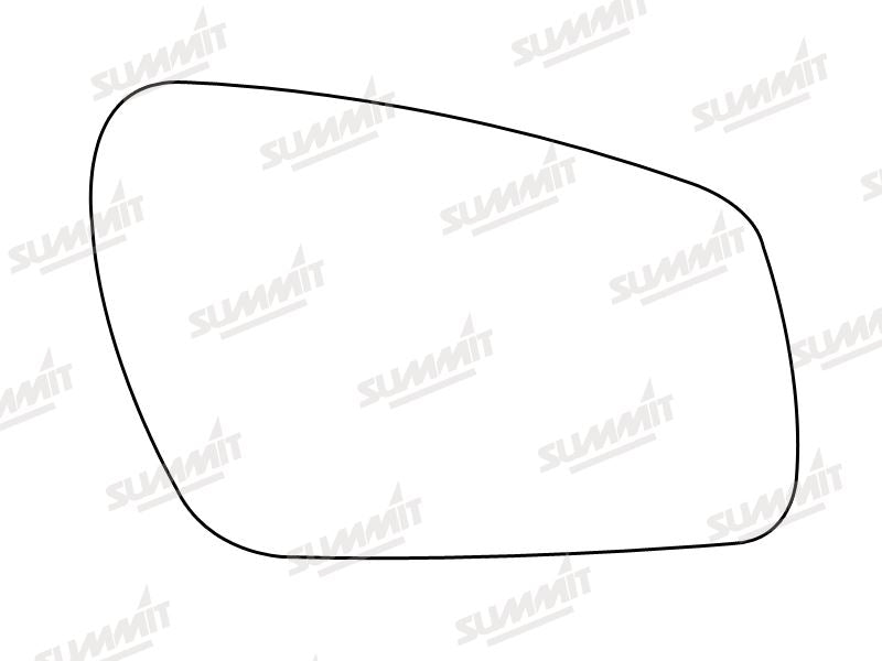 Summit Non-Heated Base Plate With Standard Mirror Glass fits Ford RHS Summit - Bars 4 Cars