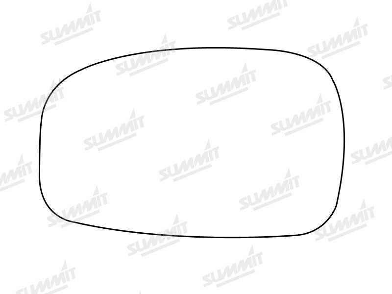 Summit Stick-On Standard Mirror Glass fits Peugeot 306 RHS Summit - Bars 4 Cars