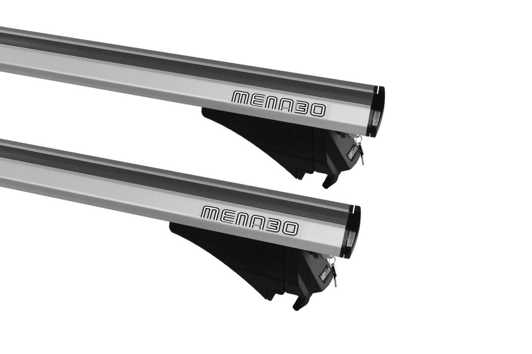 Menabo Leopard Silver Roof Bars fits Ford Galaxy 2015-2024 MPV 5D w Flush Rails Menabo - Bars 4 Cars