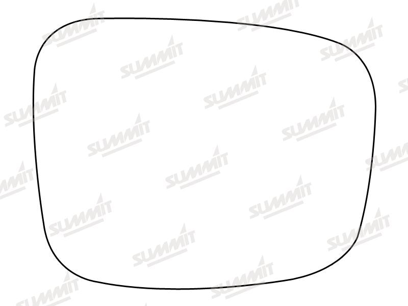 Summit Stick-On Standard Mirror Glass fits Vauxhall Frontera LHS Summit - Bars 4 Cars