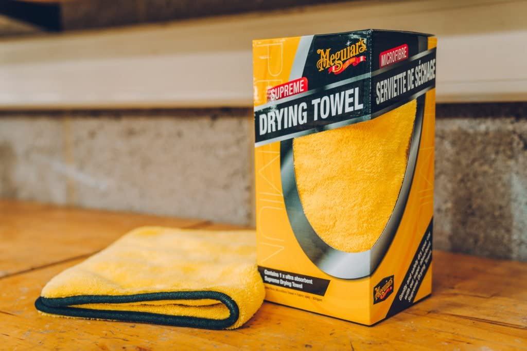 2x Meguiar's X1802EU Supreme Drying Towel Extra Large Meguire's - Bars 4 Cars