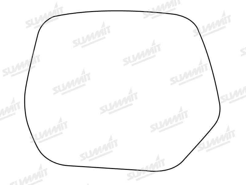 Summit Stick-On Standard Mirror Glass fits Honda CRV 06 on LHS Summit - Bars 4 Cars