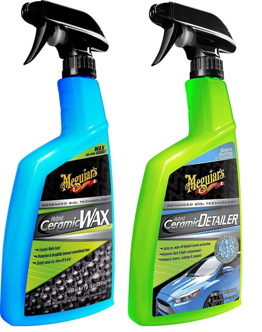 Meguiar's Hybrid Ceramic Detailer & Ceramic Spray Wax 768ml Car Care Bundle Meguiars - Bars 4 Cars