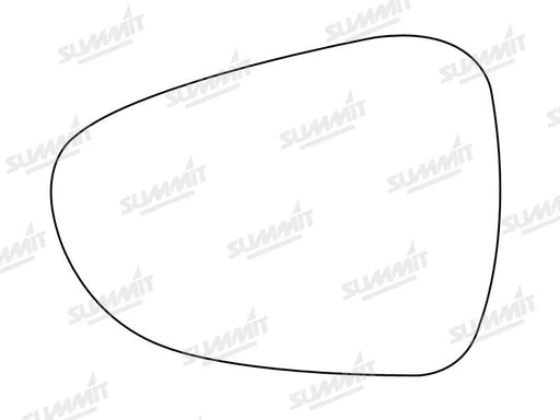 Summit Stick-On Standard Mirror Glass fits Citroen C5 08 on LHS Summit - Bars 4 Cars