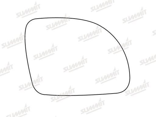 Summit Stick-On Aspheric Mirror Glass fits VW Beetle 99 to 00 RHS Summit - Bars 4 Cars