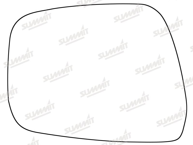 Summit Stick-On Standard Mirror Glass fits Nissan Pathfinder 09 to 12 LHS Summit - Bars 4 Cars