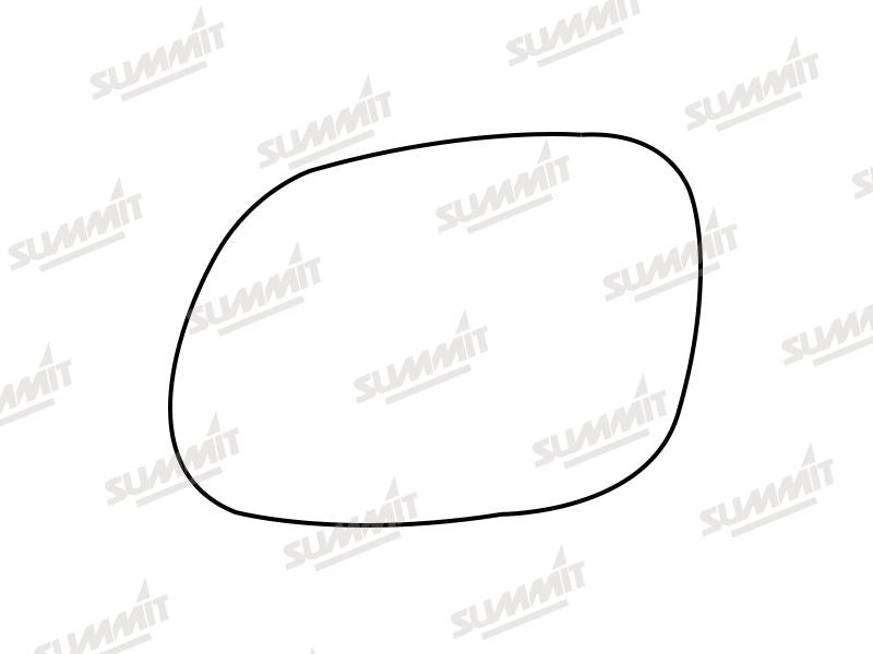Summit Stick-On Standard Mirror Glass fits Kia Soul 14 to 17 LHS Summit - Bars 4 Cars