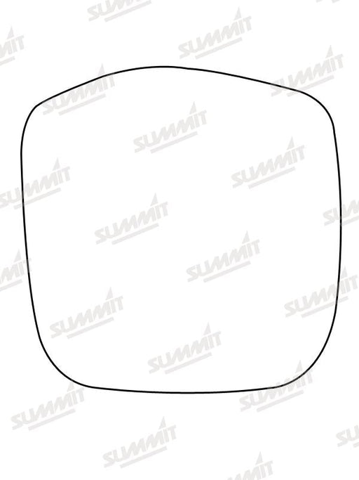 Summit Stick-On Commercial Mirror Glass fits Toyota Hi-Ace Power Van RHS Summit - Bars 4 Cars