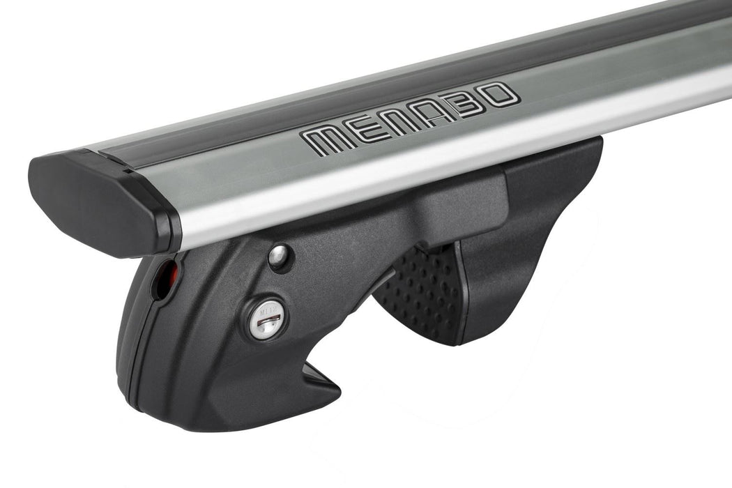 Menabo Sherman Black Roof Bars fits Volkswagen Golf MK5 2007-2010 Estate 5D w Raised Rails Menabo - Bars 4 Cars