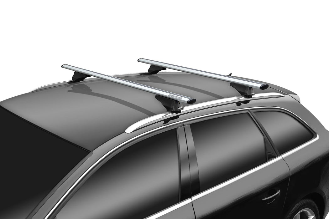 Menabo Leopard Silver Roof Bars fits Toyota Corolla MK12 2019-2024 Estate 5D w Flush Rails Menabo - Bars 4 Cars