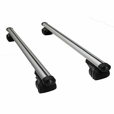 Summit SUM-003 Semi Universal Roof Bars (Pair of) to Fit Cars with Running Rails, Aluminium 1.35m in Length, Set of 2, one size