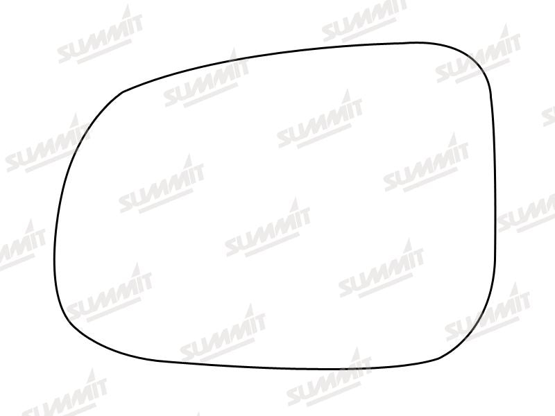 Summit Stick-On Standard Mirror Glass fits Volvo S60 10 on LHS Summit - Bars 4 Cars