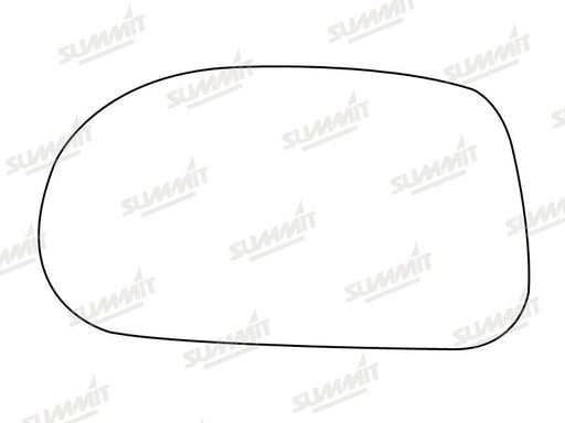 Summit Stick-On Standard Mirror Glass fits Fiat Bravo Brava 95 to 01 LHS Summit - Bars 4 Cars