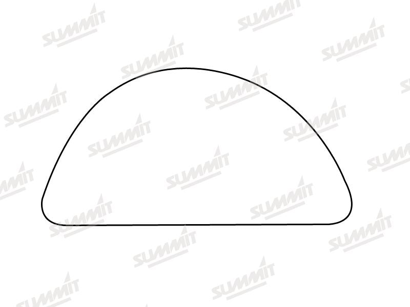 Summit Stick-On Commercial Lower Blind-Spot Mirror Glass fits Ford Transit LHS Summit - Bars 4 Cars