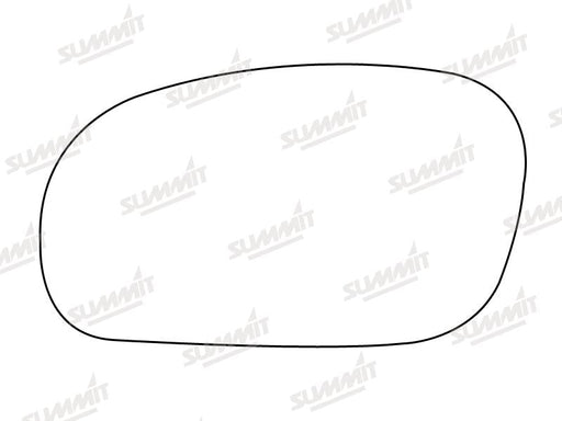 Summit Stick-On Standard Mirror Glass fits Daewoo Espera LHS Summit - Bars 4 Cars