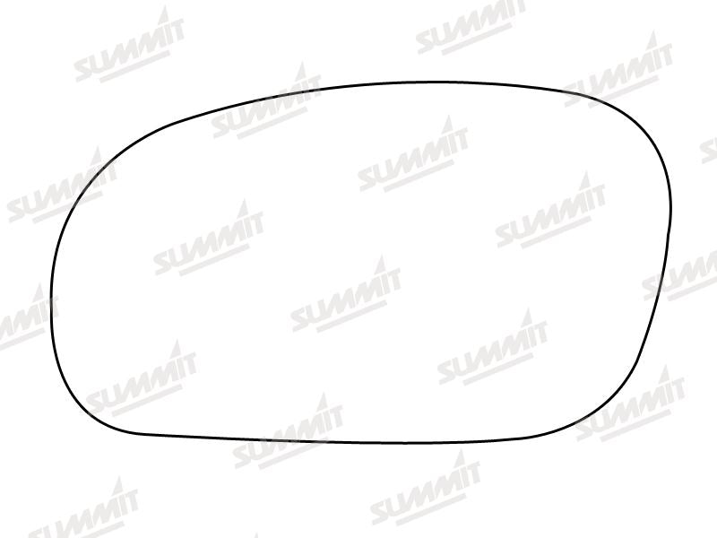 Summit Stick-On Standard Mirror Glass fits Daewoo Espera LHS Summit - Bars 4 Cars