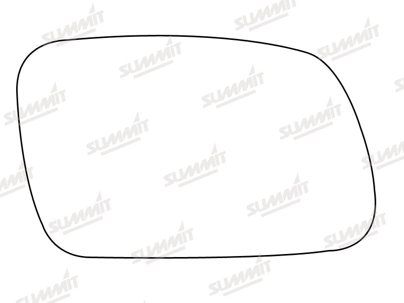 Summit Stick-On Aspheric Mirror Glass fits Peugeot 307 RHS Summit - Bars 4 Cars