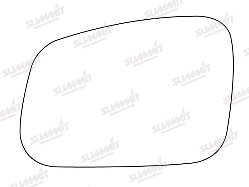 Summit Stick-On Standard Mirror Glass fits Rover Discovery 95 on LHS Summit - Bars 4 Cars
