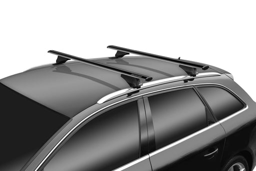 Menabo Leopard Black Roof Bars fits BMW 5 Series Touring F11 2010-2017 Estate 5D w Flush R Menabo - Bars 4 Cars