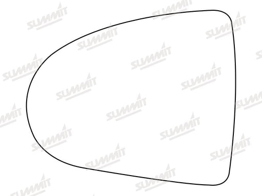 Summit Stick-On Standard Mirror Glass fits Mitsubishi Colt 04 on LHS Summit - Bars 4 Cars