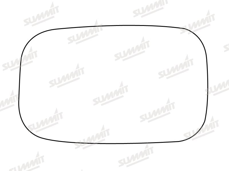 Summit Stick-On Standard Mirror Glass fits Rover Metro RHS LHS Summit - Bars 4 Cars