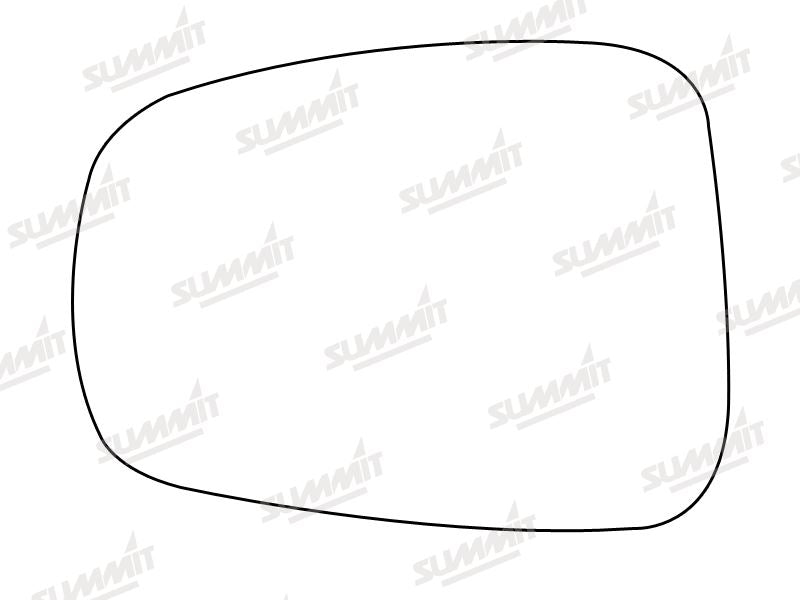 Summit Stick-On Aspheric Mirror Glass fits Citroen C8, Fiat Ulysee, Lancia Phedra Peug 807 LHS Summit - Bars 4 Cars