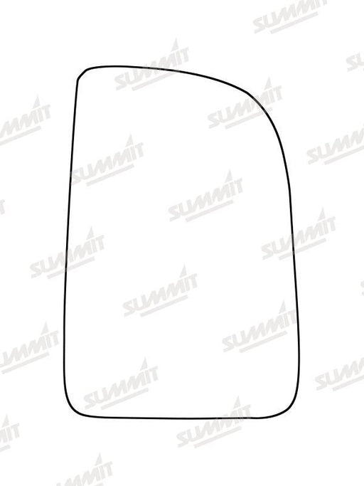 Summit Stick-On Commercial Mirror Glass fits Mercedes Sprinter 18 on RHS (Suitable for short arm mirrors) Summit - Bars 4 Cars