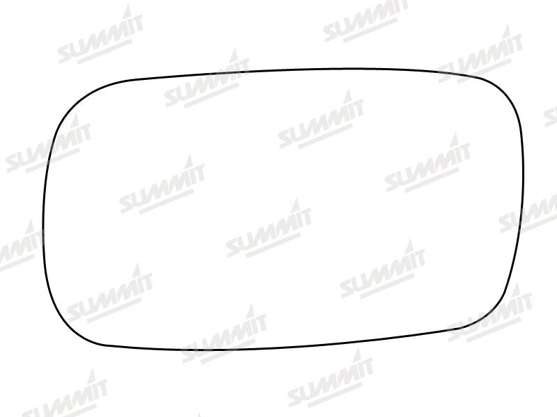 Summit Stick-On Standard Mirror Glass fits Saab 900 93 on LHS Summit - Bars 4 Cars