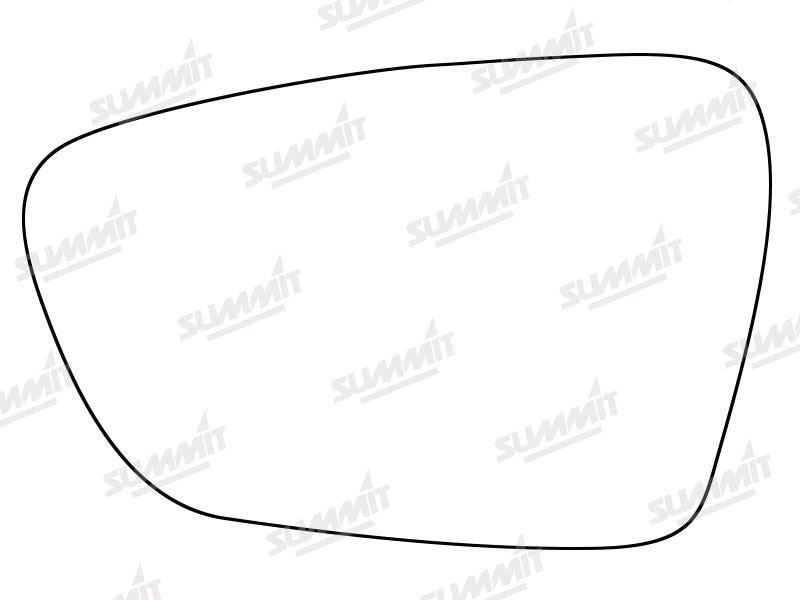 Summit Stick-On Standard Mirror Glass fits Kia Ceed 12-16 on LHS Summit - Bars 4 Cars