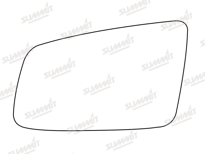 Summit Heated Base Plate With Blind Spot Mirror Glass fits BMW 5 Series / 6 Series 03 on LHS Summit - Bars 4 Cars