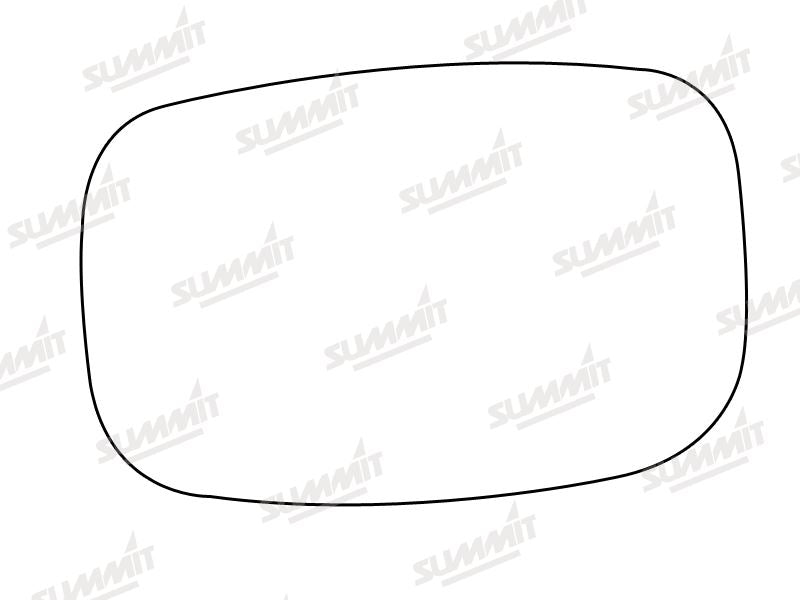 Summit Stick-On Standard Mirror Glass fits Ford Fiesta 94 on RHS Summit - Bars 4 Cars