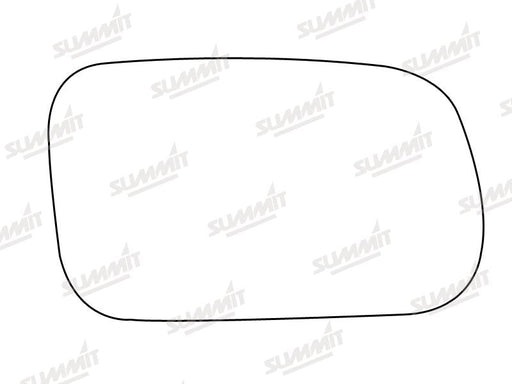 Summit Stick-On Standard Mirror Glass fits Kia Mentor I II RHS Summit - Bars 4 Cars
