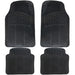 4 Pcs/Set Durable Universal Black Rubber Car Mat Set Non Slip Grip Van Mats Streetwize - Bars 4 Cars